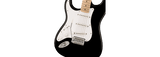 Squier Sonic Stratocaster Left-Handed Maple Fingerboard White Pickguard Black