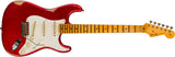 Fender '58 Strat® Relic® Maple Neck Faded Aged Candy Apple Red