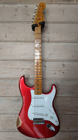 Fender '58 Strat® Relic® Maple Neck Faded Aged Candy Apple Red