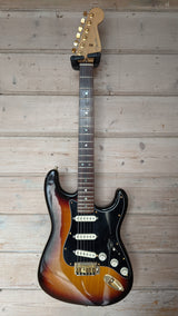 2HD Fender Partscaster with LTD Custom shop plate - Originally Am Dlx Ash Strat Sunburst