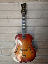 2HD LEVIN 1956 VINTAGE HOLLOWBODY GUITAR W/CASE