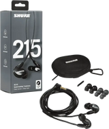 SHRSE215-BK STEREO IN-EAR BLACK EARPHONES