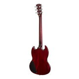 SG STYLE SOLID MAHOG BODY/MAHOG SET NECK - CHERRY RED
