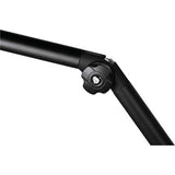 QuikLok A/26 BK Microphone desk arm with mic cable for studio applications - Black