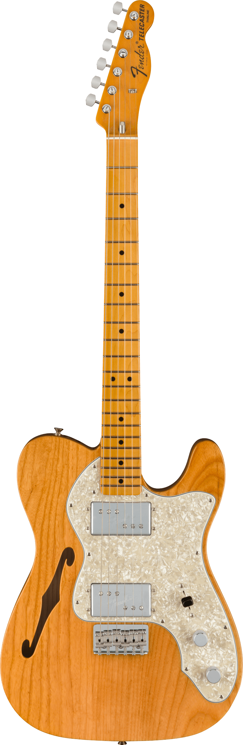 American Vintage II 1972 Telecaster Thinline Maple Fingerboard Aged Natural