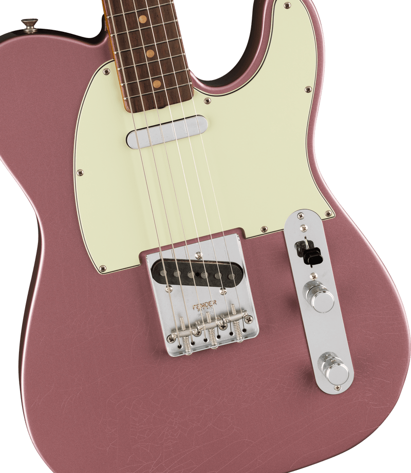 Vintera® II Road Worn® 60s Telecaster® Rosewood Fingerboard Burgundy Mist Metallic