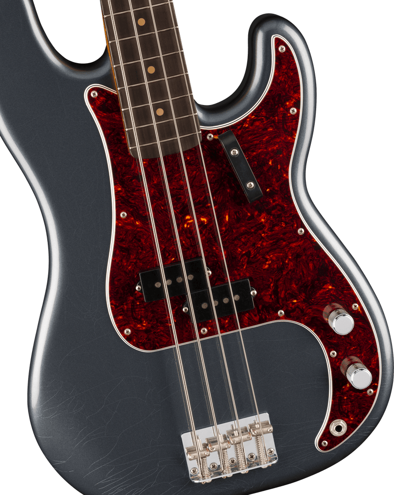 Vintera® II Road Worn® 60s Precision Bass® Rosewood Fingerboard Charcoal Frost Metallic