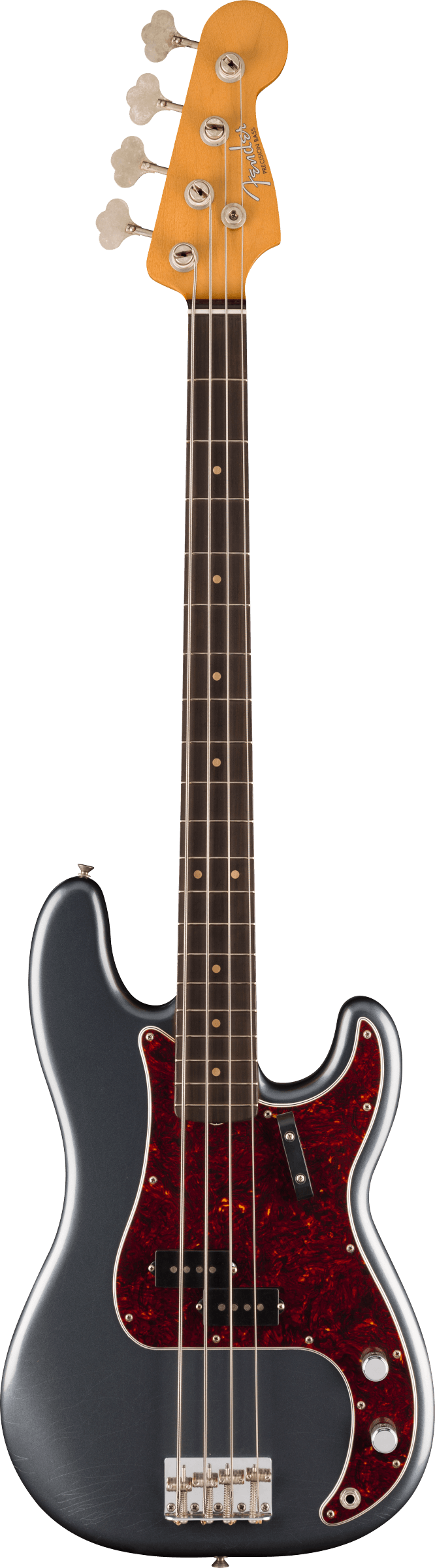 Vintera® II Road Worn® 60s Precision Bass® Rosewood Fingerboard Charcoal Frost Metallic