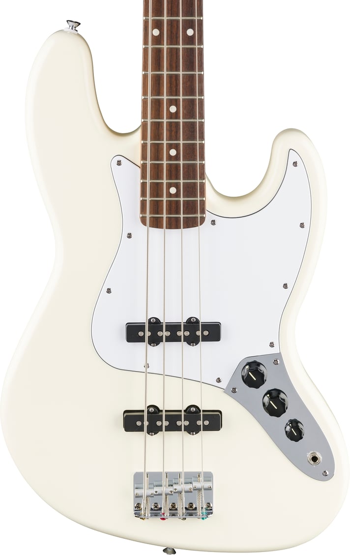 Standard Jazz Bass® Laurel Fingerboard White Pickguard Olympic White