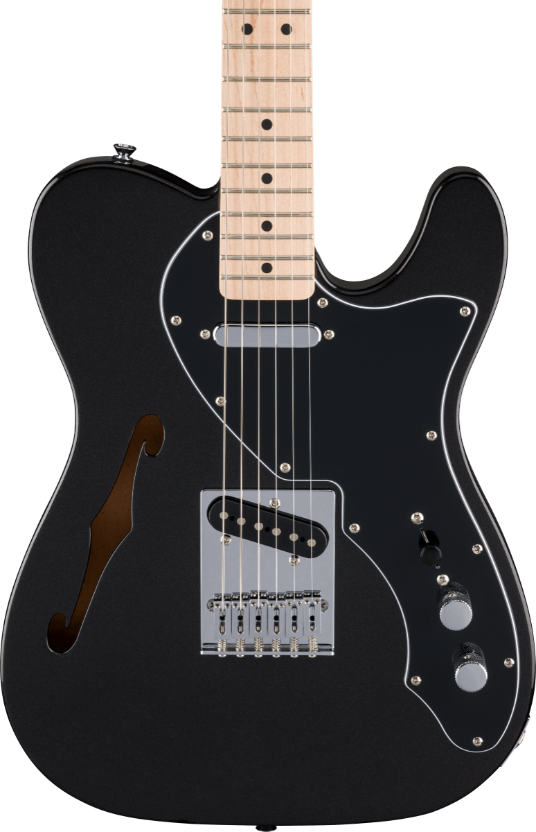 FSR Affinity Telecaster Thinline Maple Fingerboard BPG Metallic Black