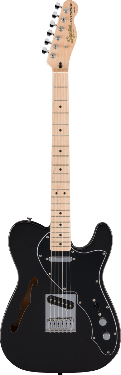 FSR Affinity Telecaster Thinline Maple Fingerboard BPG Metallic Black