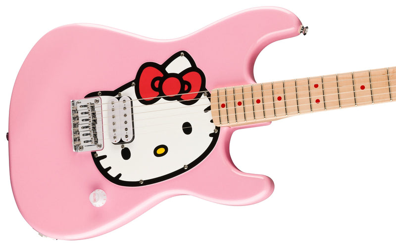 Limited Edition Hello Kitty Stratocaster with Gig Bag Maple Fingerboard Pink