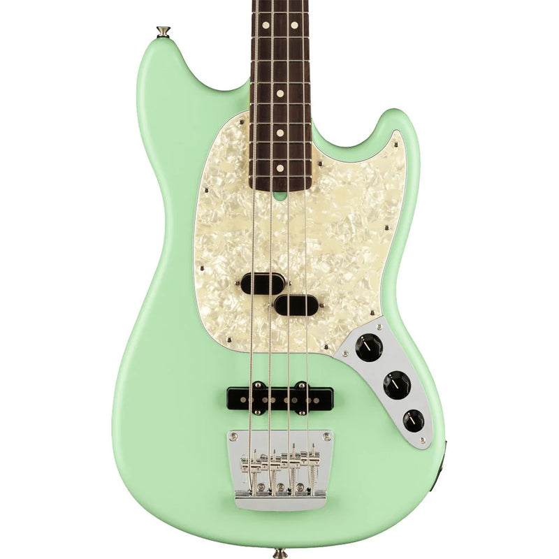 American Performer Mustang Bass Rosewood Fingerboard Satin Surf Green
