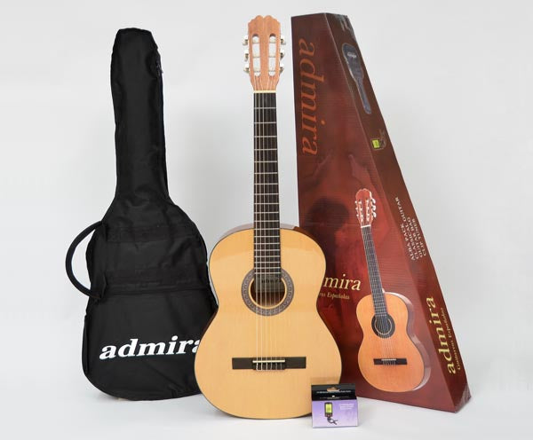 ADMIRA ALBA 4/4 CLASSICAL GUITAR PACKAGE (Includes Bag & Tuner)