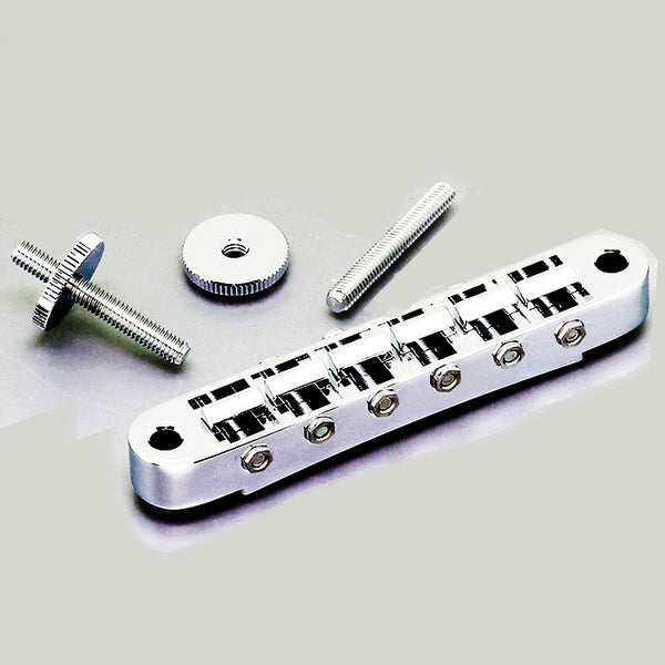 Gotoh GE103B Tune-O-Matic Electric Guitar Bridge (Nashville) in Chrome Finish with Standard M4 Posts & 16mm Thumbscrews