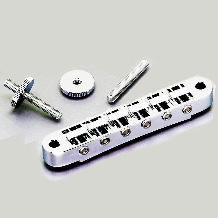 Gotoh GE103B Tune-O-Matic Electric Guitar Bridge (Nashville) in Chrome Finish with Standard M4 Posts & 16mm Thumbscrews