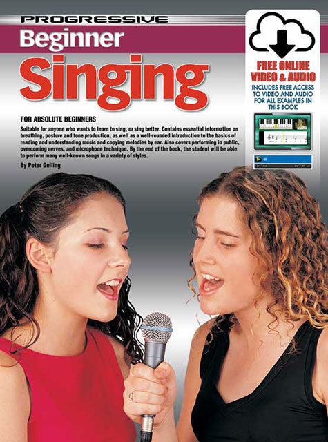 Progressive Beginner Singing Book/Online Video & Audio
