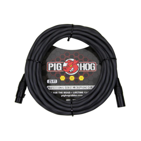 Pig Hog Hex Series Mic Cable 25ft - Grey