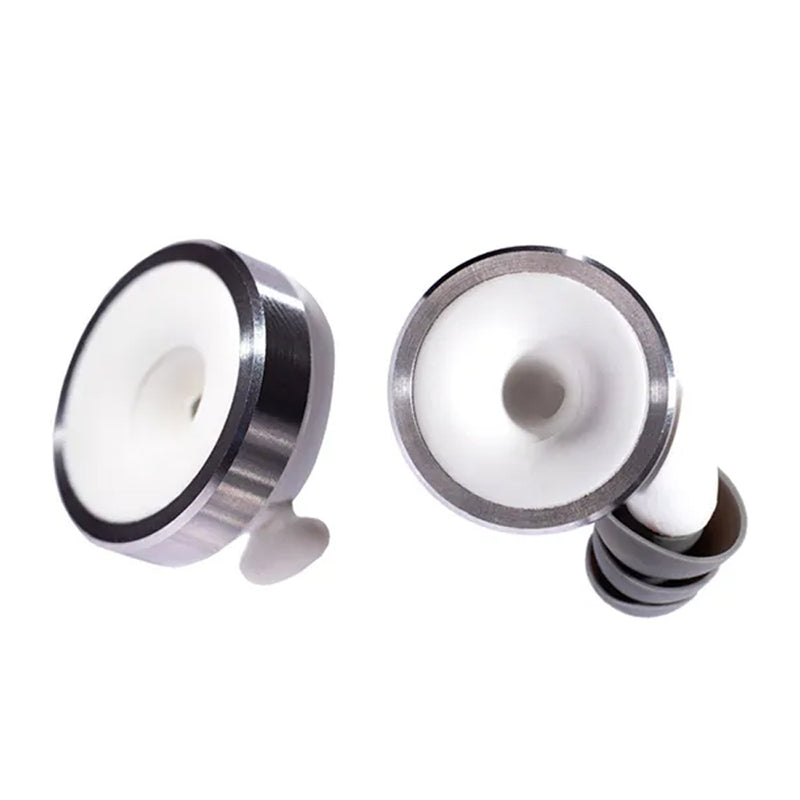 Limousine Analogue Adjustable Earplugs Knops Smooth - White