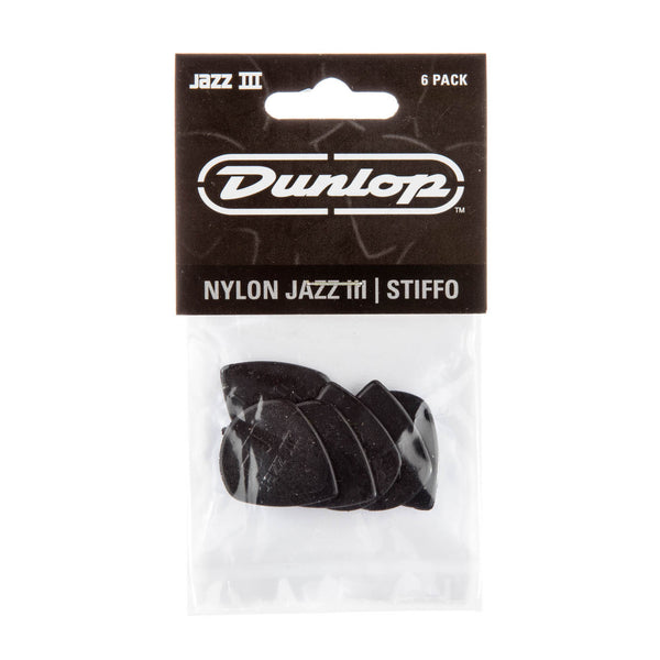 Jim Dunlop Jazz III Stiffo Black Pick Players Pack