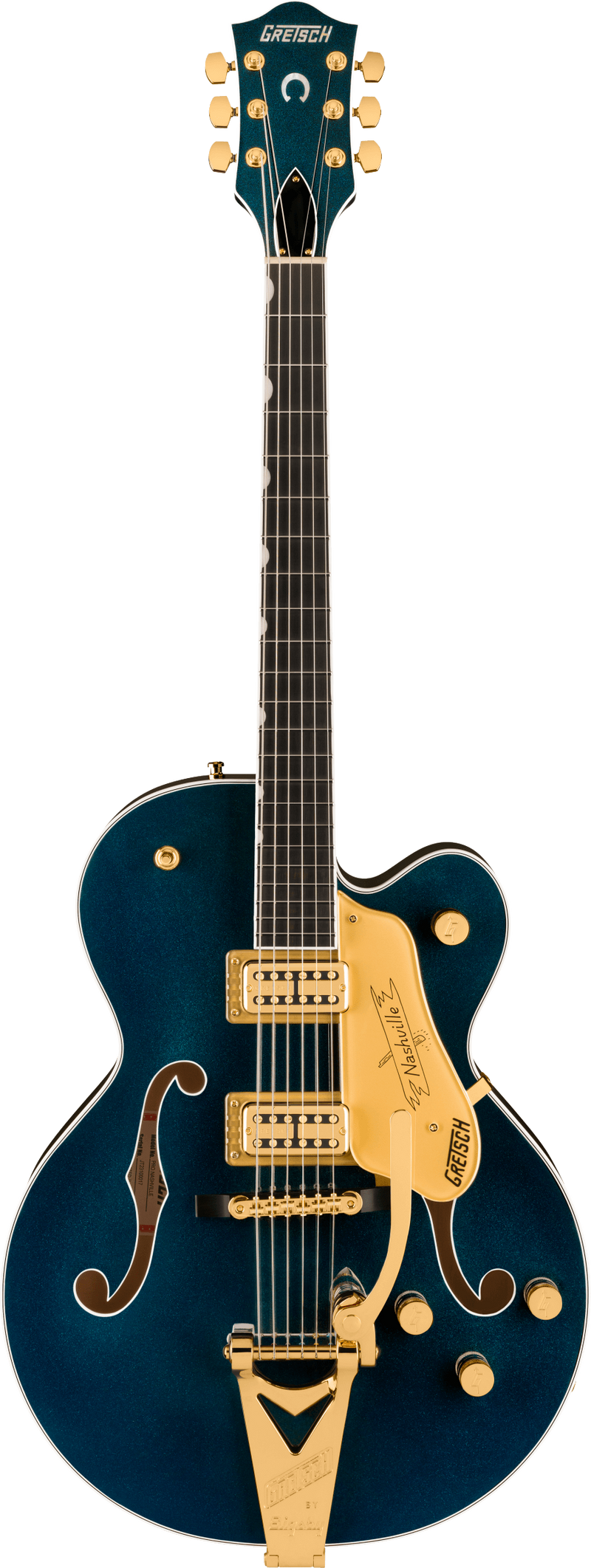 Gretsch Nashville Hollow Body with String-Thru Bigsby and Gold Hardware - Midnight Sapphire