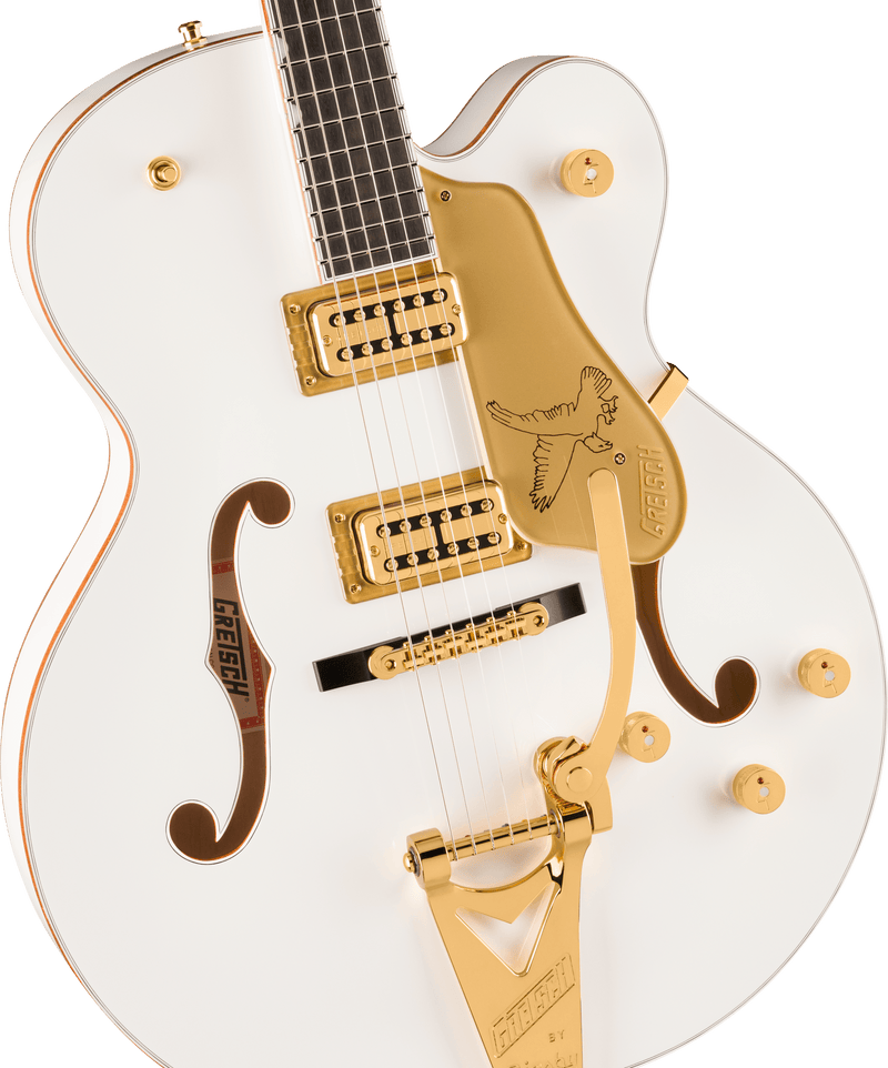 Gretsch Professional Collection White Falcon Hollow Body with String-Thru Bigsby and Gold Hardware