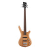 RockBass Corvette Basic 4-String Natural Transparent Satin Active Alder Body Maple neck with Ekanga veneer stripes Rosewood FB 