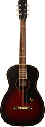 Jim Dandy™ Parlor Walnut Fingerboard Black Pickguard Deep Cherry Burst