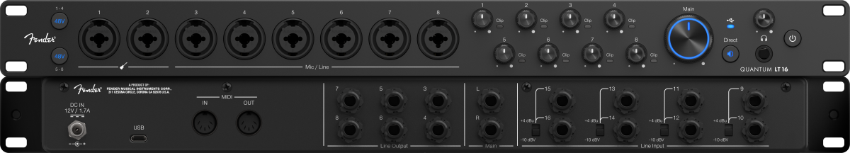 Fender Quantum LT16 Audio Interface – Music Workshop Retail