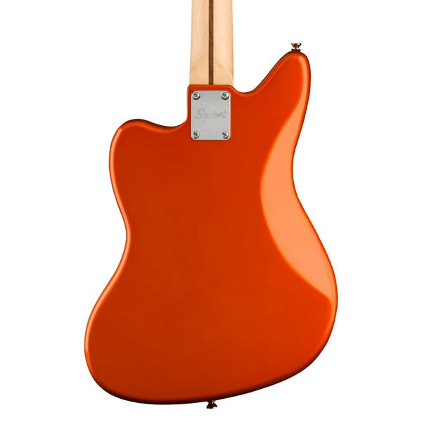 FSR Affinity Series Jaguar Bass H Laurel Fingerboard Black Pickguard Matching Headstock Metallic Orange