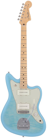 2024 Collection Made in Japan Hybrid II Jazzmaster Maple Fingerboard Flame Celeste Blue