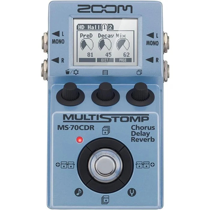 ZOOM MS-70CDR+ CHORUS DELAY REVERB PEDAL