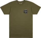 Stratocaster 70th Anniversary Badge Tee Olive S