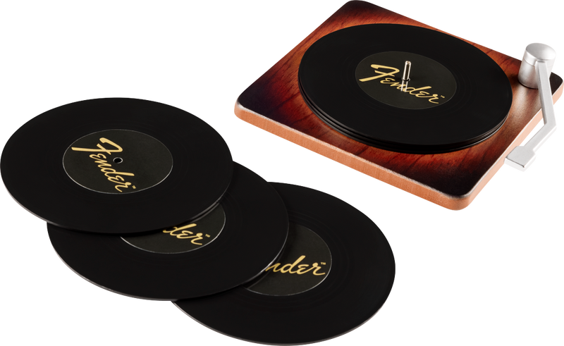 Fender Sunburst Turntable Coaster Set