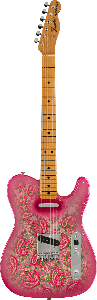 Vintage Custom 68 Telecaster NOS Maple Fingerboard Pink Paisley