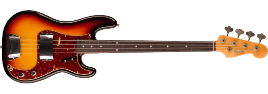 1966 Precision Bass Journeyman Relic 3A Rosewood Fingerboard 3-Color Sunburst