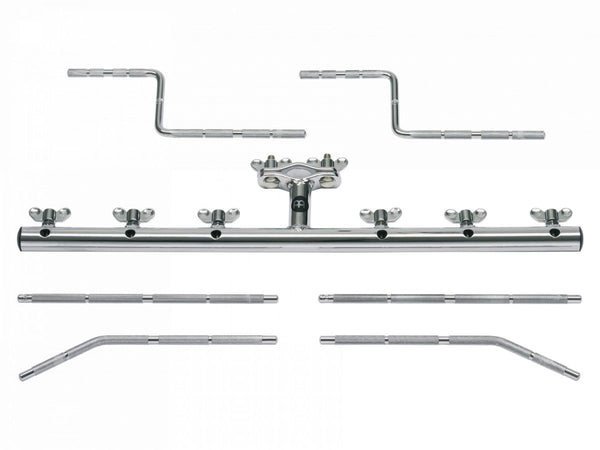 Six piece mounting bar chrome