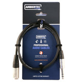 Microphone cable 1m REAN XLR male to 6.35mm TRS plug