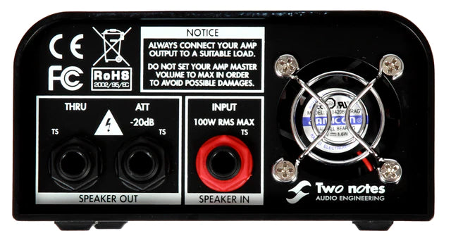 TWO NOTES Torpedo Captor 8 OHM REACTIVE LOAD BOX WITH ANALOG SPEAKERSIM