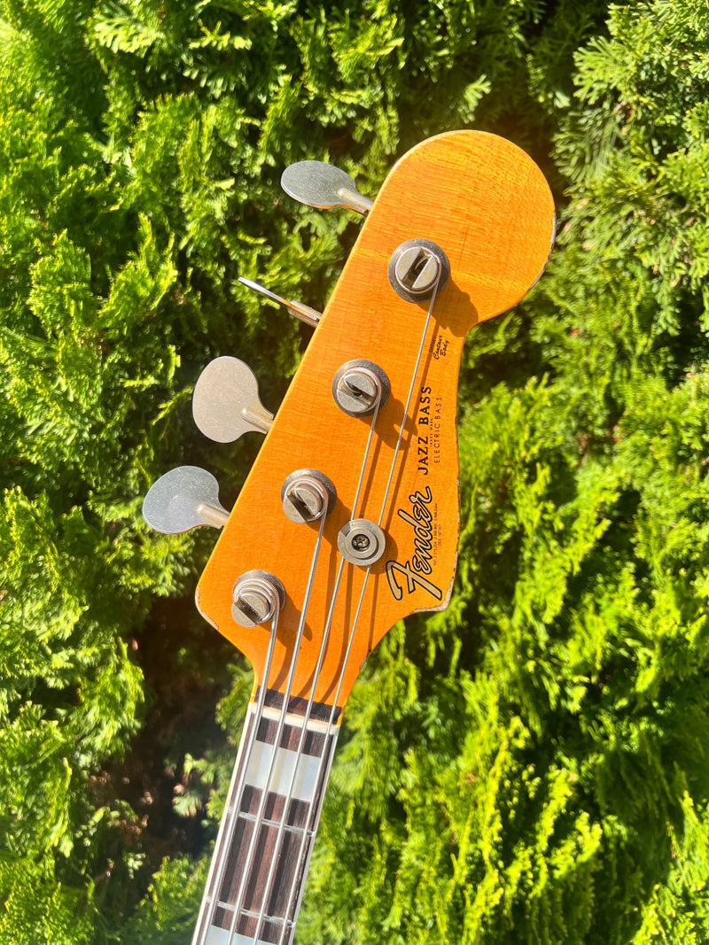 Limited Edition Custom Shop Jazz Bass® Heavy Relic® Round-Lam Rosewood Fingerboard Aged Natural