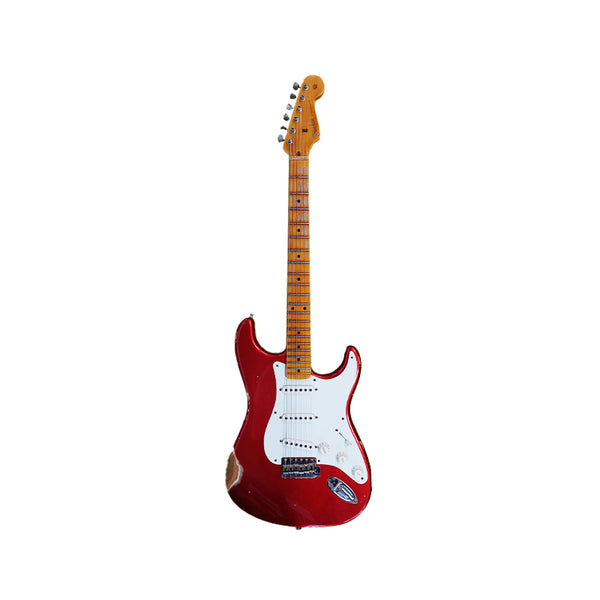 Fender '58 Strat® Relic® Maple Neck Faded Aged Candy Apple Red