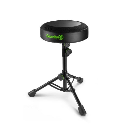 Gravity FDSEAT1 Round Musicians Stool Foldable Adjustable Height