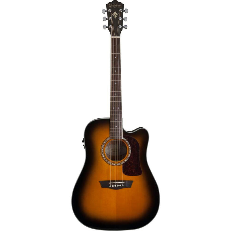 Washburn HD10SCETB Heritage 10 Tobacco Burst Dreadnought Cutaway Acoustic Electric Guitar