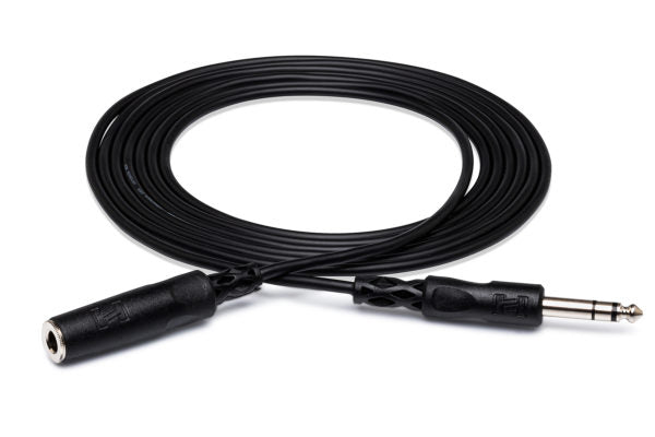 HOSA HPE310 HEADPHONE EXTENSION CABLE 1/4 IN TRS TO 1/4 IN TRS 10 FT / 3M