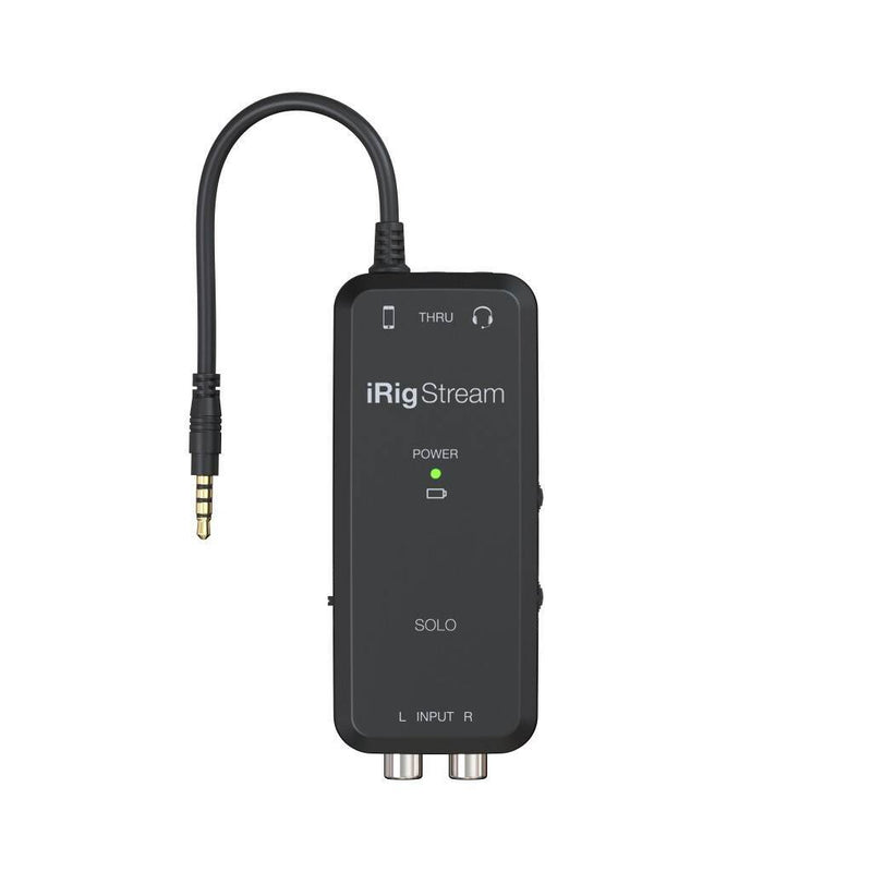 iRig Stream SOLO. Analog audio streaming interface for iOS and Android