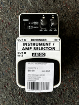 2HD Behringer AB100 Instrument / Amp Selector