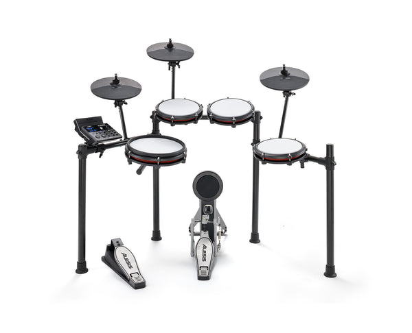 NitroMax 8 Piece Electronic Drum Kit w Mesh Heads and Bluetooth