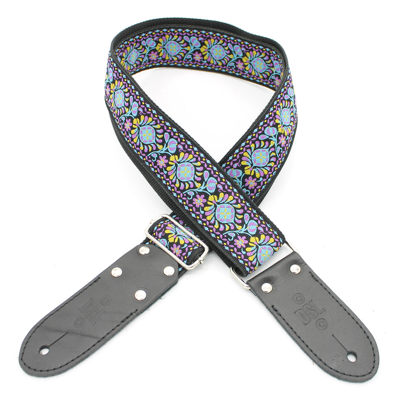 DSL Jacquard Weaving Guitar Strap - 2" (TUK-PURPLE)