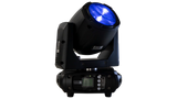 Mini Moving Head Beam - 1 x 75W White LED- 2° beam angle- 12+ colour wheel- 17+ fixed gobo wheel- 8 facet prism- 3 pin DMX in/out, powercon