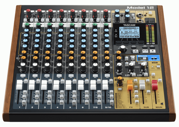 MODEL 12 - 12 Channel MIXER with ONBOARD MULTITRACK RECORDING